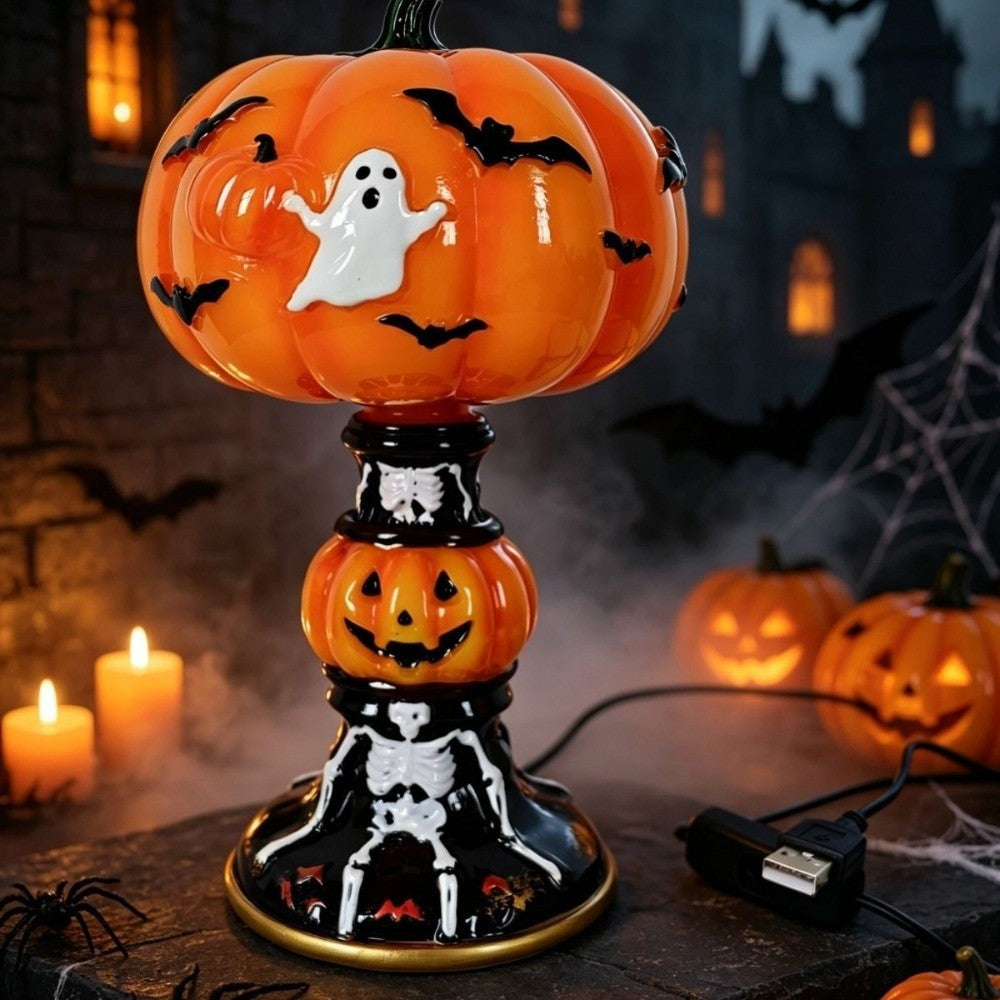 Gothic Pumpkin Nignt Lamp Halloween